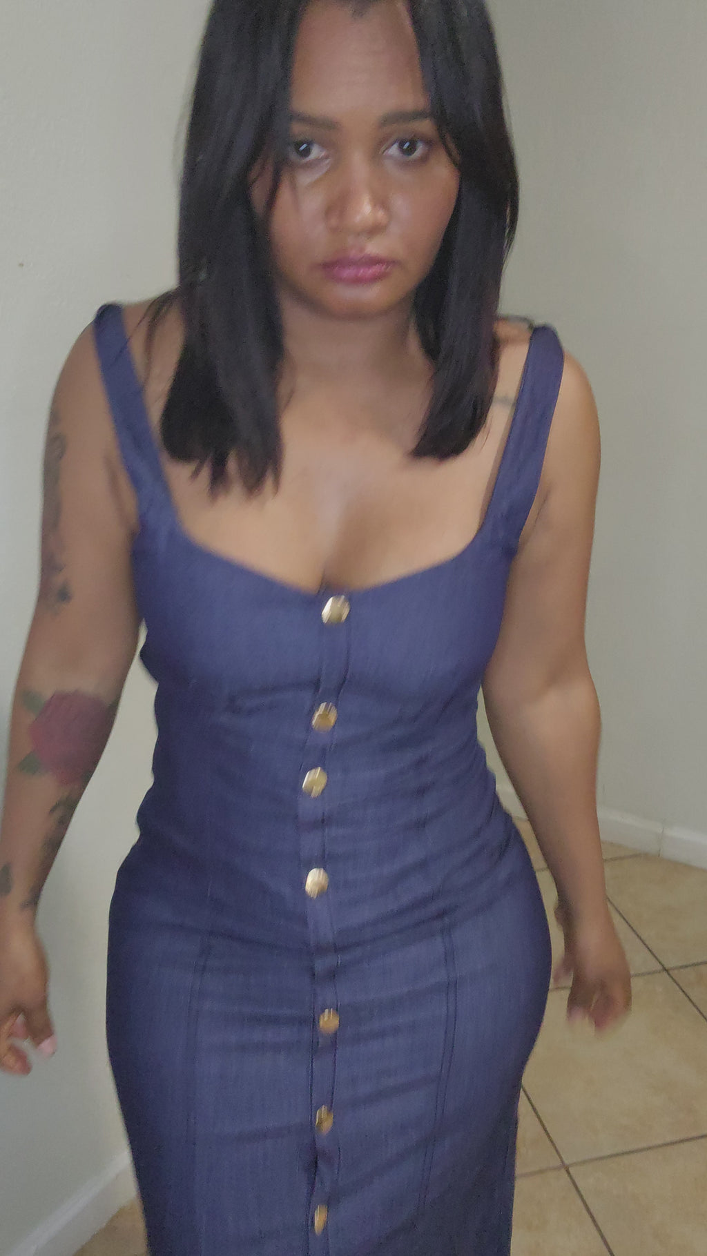 Vestido Midi Elegance Navy